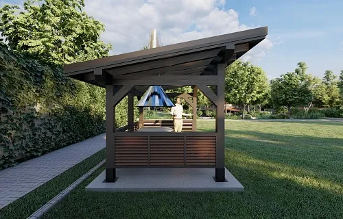 НАВЕС ДЛЯ БАРБЕКЮ ТВИД ПАРК — Фото 5