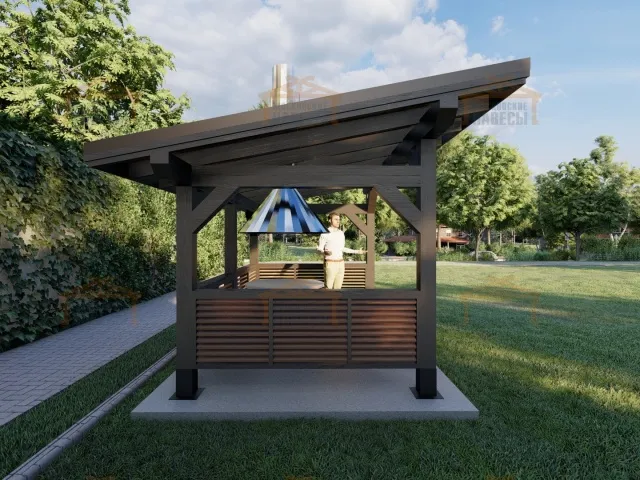 НАВЕС ДЛЯ БАРБЕКЮ ТВИД ПАРК — Фото 5