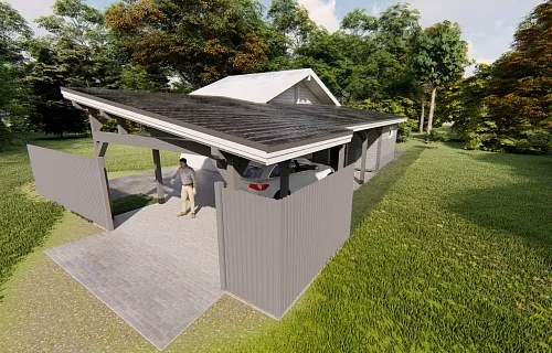 Навес с хозблоком СЕНАТОР — Фото 8