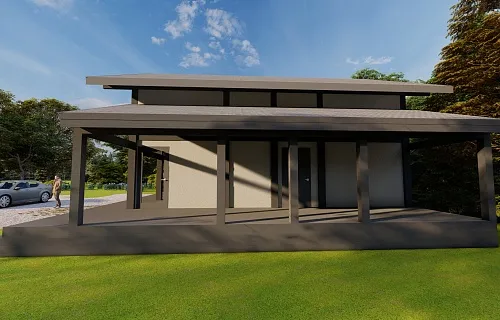 Веранда к фахверковому дому СИРИУС — Фото 6