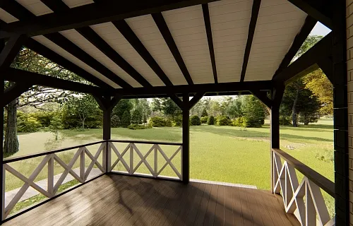 ВЕРАНДА К ДОМУ ЛЕСНАЯ — Фото 7