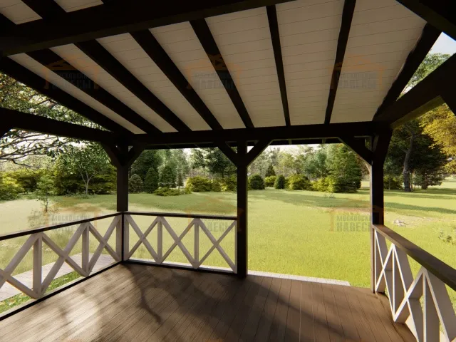 ВЕРАНДА К ДОМУ ЛЕСНАЯ — Фото 7