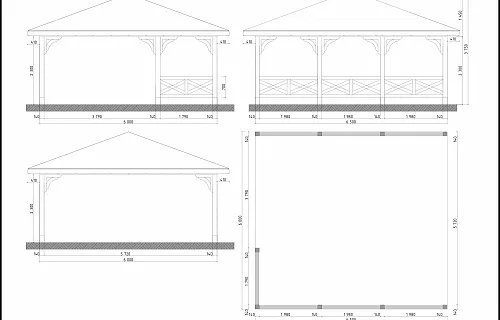 Навес для двух машин МАЛАХОВКА — Фото 8