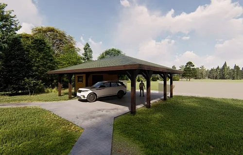 Навес с хозблоком АРИЗОНА — Фото 8