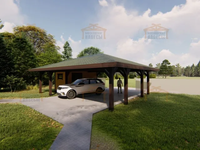 Навес с хозблоком АРИЗОНА — Фото 8