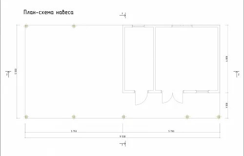 Навес для двух авто с хозблоком ПАРКВИЛЛЬ — Фото 5