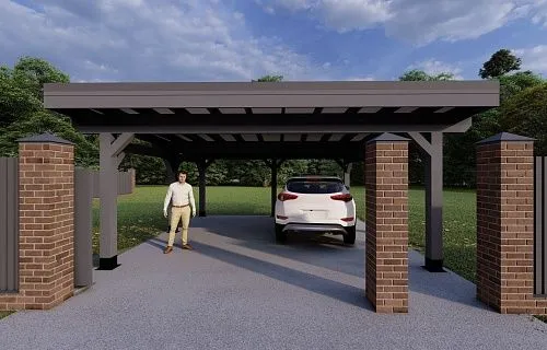 Навес для двух машин ФЛЭТ 3.0 — Фото 3