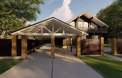 Навес для автомобилей АРКТУР — Фото 5