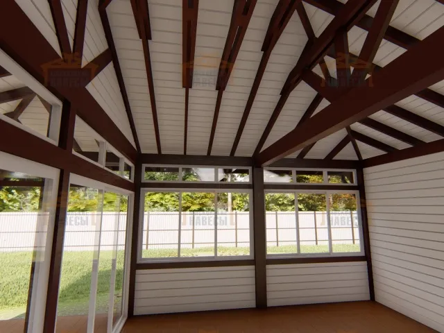 Застекленная беседка ГРАФСКАЯ ПРИСТАНЬ 3.0 — Фото 9