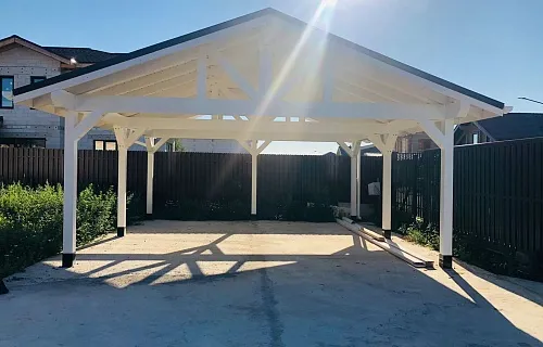 Навес для двух машин КАНТРИ — Фото 5