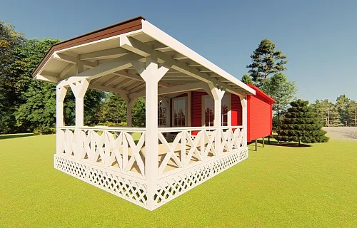 ВЕРАНДА К ДОМУ СВЕТЛАЯ — Фото 4