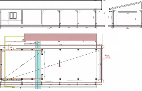 Навес с гаражом МЕДВЕЖИЙ — Фото 10