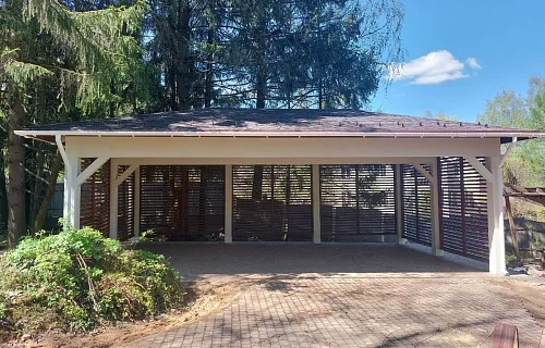 Навес для трех машин ЛАДЬЯ — Фото 2