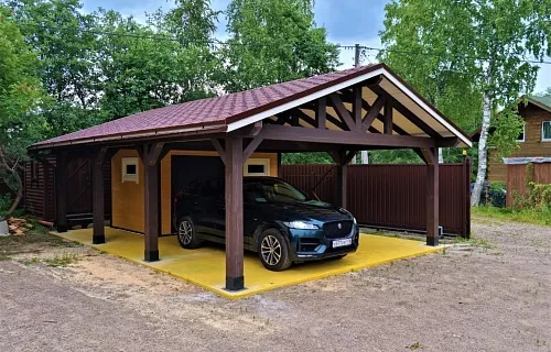 Навес с хозблоком ГАМАЮН — Фото 2