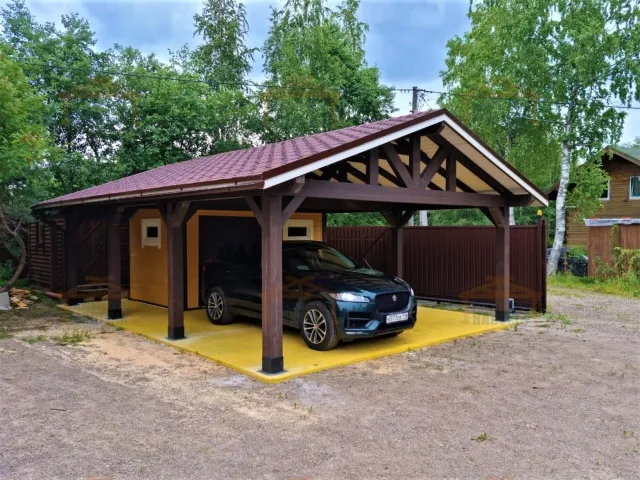 Навес с хозблоком ГАМАЮН — Фото 2