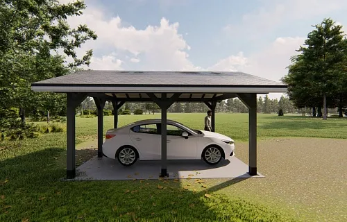 Навес для одного автомобиля ЛОТУС — Фото 3