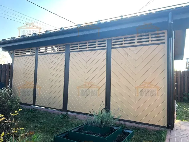 Закрытый навес для 2ух авто ВАЛЬДОРФ — Фото 2