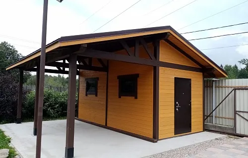 Навес для авто с хозблоком РИМ — Фото 2