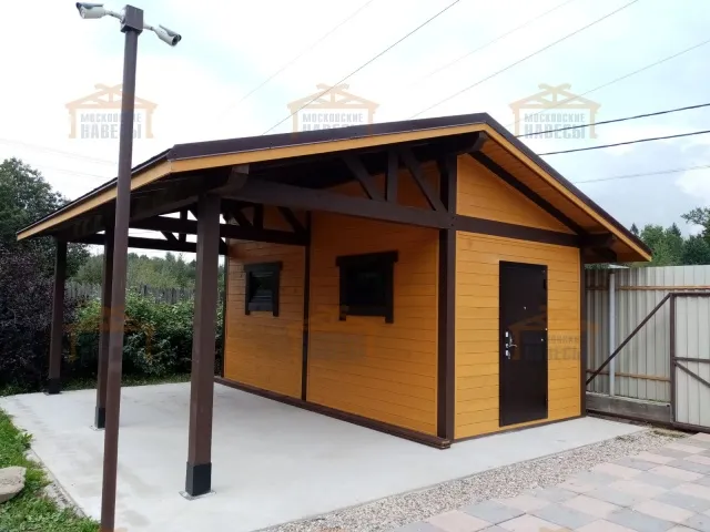 Навес для авто с хозблоком РИМ — Фото 2