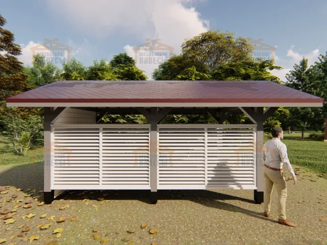 Навес для одного автомобиля УНО 2.0 — Фото 3