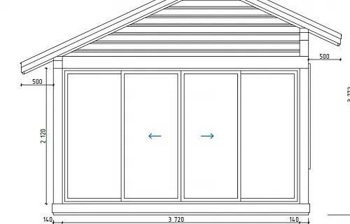 Застекленная беседка СТЕЛЛА — Фото 7