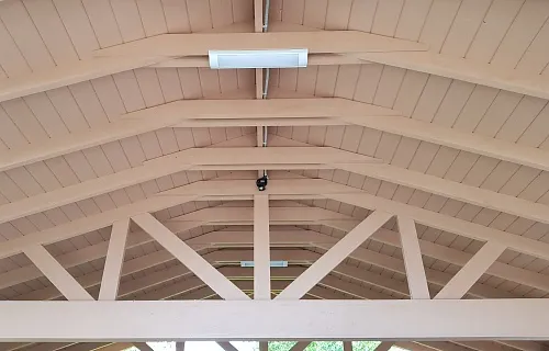 Деревянный навес для двух авто СМАРТВИЛЛЬ — Фото 3