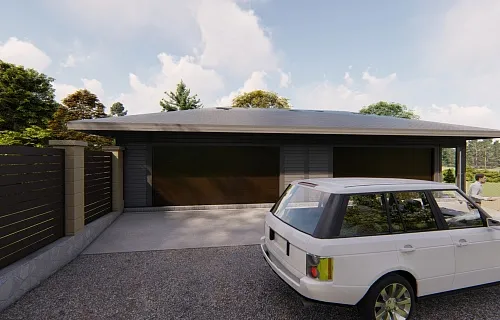 Навес с гаражом и хозблоком БИГ ГАРАЖ — Фото 4