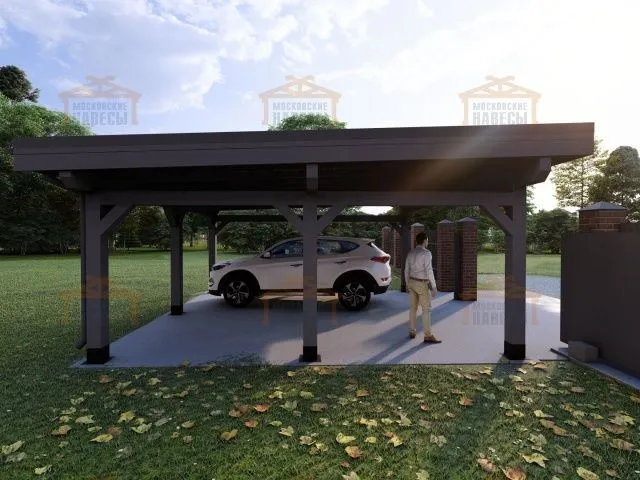 Навес для двух машин ФЛЭТ 3.0 — Фото 5