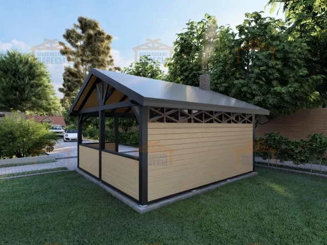 НАВЕС ДЛЯ БАРБЕКЮ КОРСИКА — Фото 3