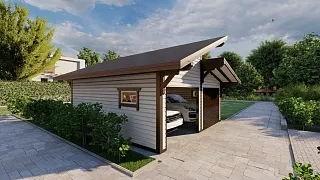 ГАРАЖ ДЛЯ ДВУХ АВТО СО ВТОРЫМ СВЕТОМ ФИЛАДЕЛЬФИЯ - миниатюра