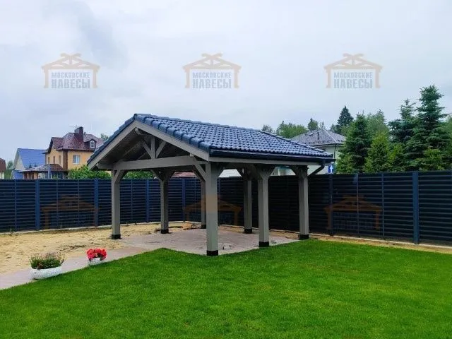 НАВЕС-БЕСЕДКА МАЛИНОВКА — Фото 1