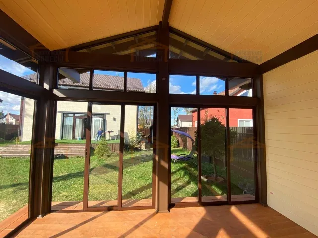 Застекленная беседка с хозблоком ЖАСМИН — Фото 5