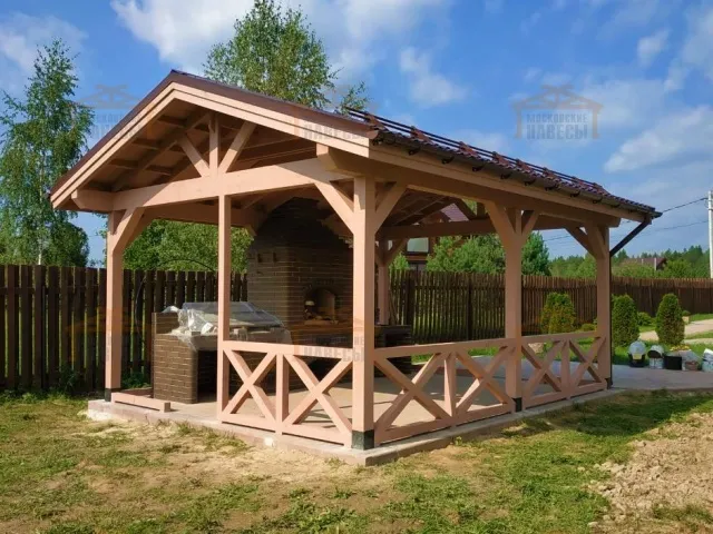 НАВЕС ДЛЯ БАРБЕКЮ ГЕНЕРАЛЬСКИЙ — Фото 1