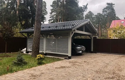 Навес для двух машин ФОРТЕ — Фото 5