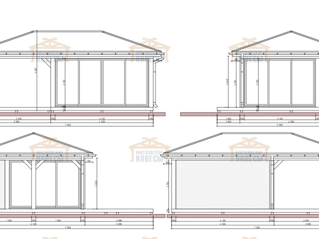 Застекленная беседка АДМИРАЛ 2.0 — Фото 9
