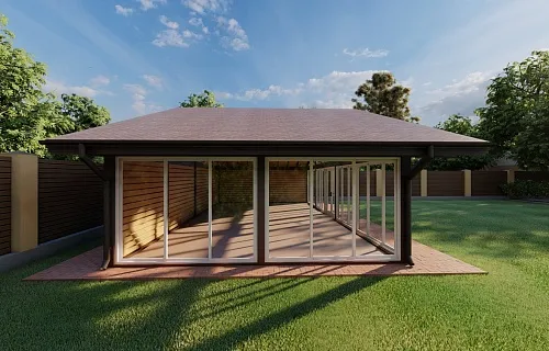 Застекленная беседка КОСМОС — Фото 3