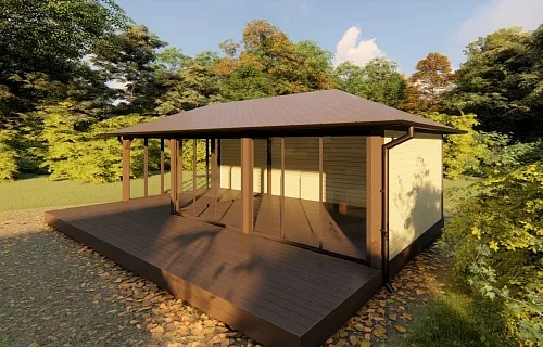 Застекленная беседка ЛЕТНЯЯ РОЩА — Фото 8