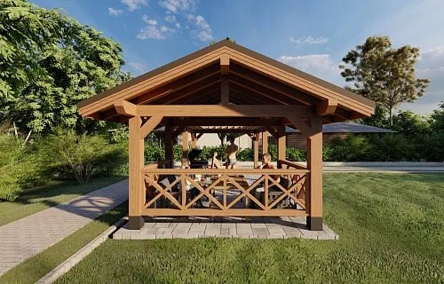 НАВЕС ДЛЯ БАРБЕКЮ ФЭМИЛИ ПАРК — Фото 5