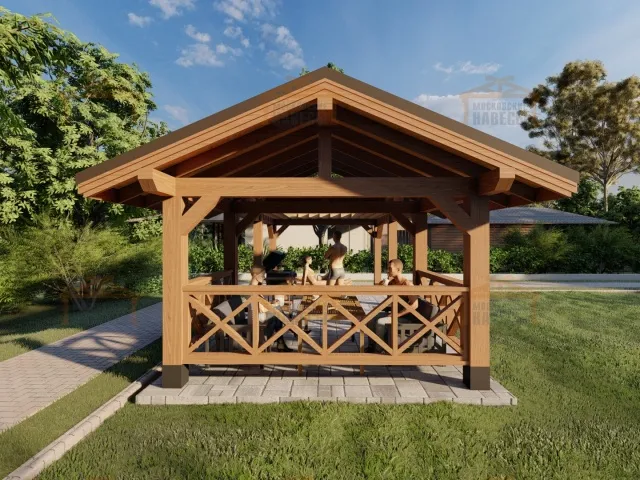 НАВЕС ДЛЯ БАРБЕКЮ ФЭМИЛИ ПАРК — Фото 5