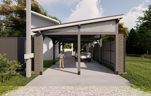 Навес односкатный для автомобилей ОСТИН — Фото 5