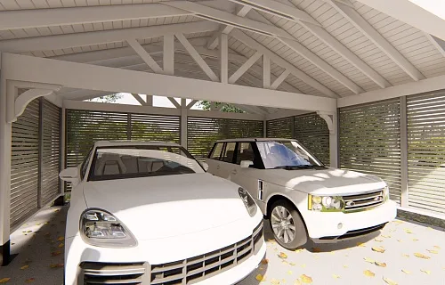 Навес для двух машин НАПОЛЕОН 2.0 — Фото 9