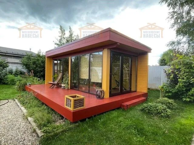 Застекленная беседка САДОВЫЙ ОФИС — Фото 2