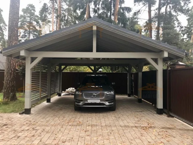 Навес для двух машин ФОРТЕ — Фото 1