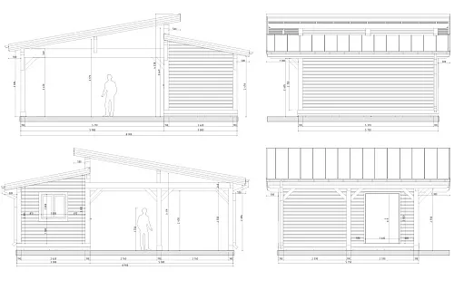 Навес для двух машин с хозблоком КОНАКОВО 3.0 — Фото 7