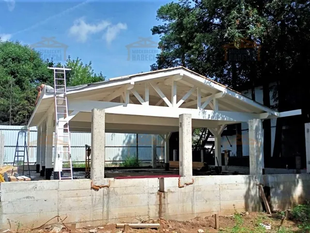 Навес для шести машин БОЛЬШОЙ — Фото 5