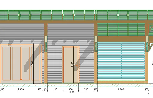 Навес для четырех авто с хозблоком АРНОЛЬД — Фото 12