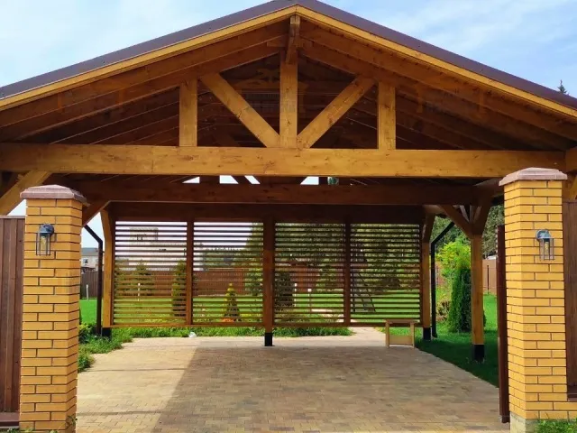 Навес для двух машин КАНТРИ 2.0 — Фото 2