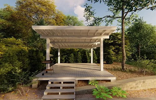 НАВЕС-БЕСЕДКА ВЕРСАЛЬ — Фото 5