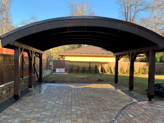 НАВЕС С ГНУТОКЛЕЕНЫМИ БАЛКАМИ ОКСФОРД — Фото 2