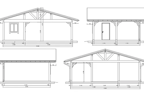 Навес для двух автомобилей с хозблоком БАВАРИЯ MAXI 2.0 — Фото 12